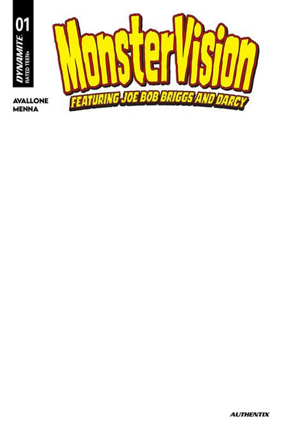 MONSTERVISION Featuring Joe Bob Briggs And Darcy #1 Cover E Blank Authentix