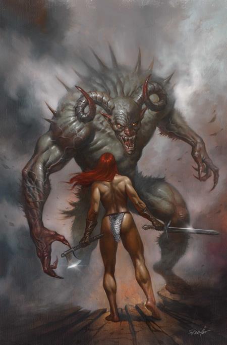 Red Sonja: She-Devil With A Sword #8 Cover F Lucio Parrillo Metal Premium