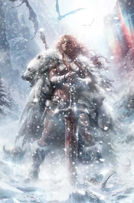 Red Sonja: Solstice Special #1 Cover F Francesco Mattina LTD Virgin