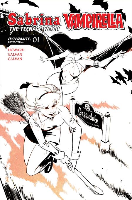 Sabrina The Teenage Witch / Vampirella #1 Cover P 1:15 Sebastin Piriz Line Art
