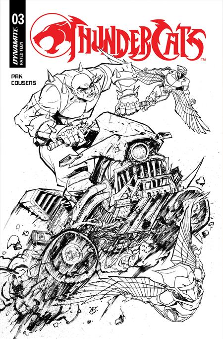 Thundercats (2026) #3 Cover I 1:20 David Cousens Line Art