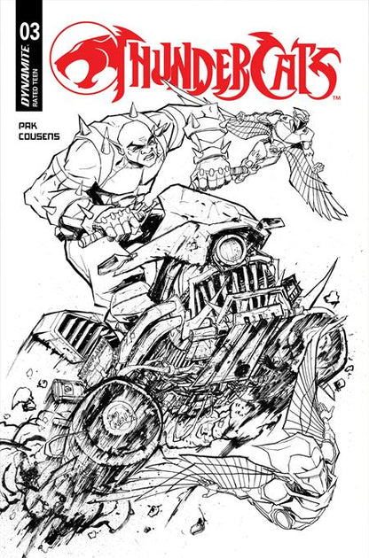 Thundercats (2026) #3 Cover I 1:20 David Cousens Line Art