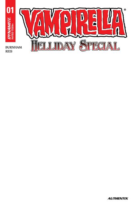 Vampirella Helliday Special 2026 #1 Cover D Blank Authentix