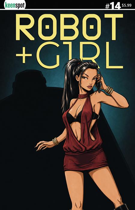 Robot + Girl #14 Cover B Mike White Shadow Person