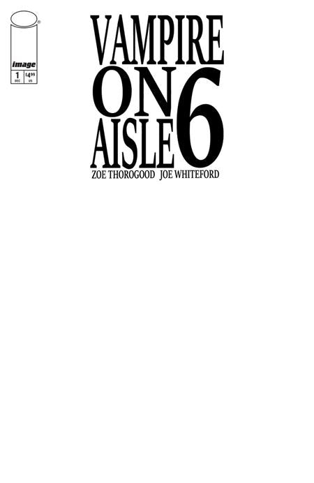 Vampire on Aisle 6 #1 (Of 3) Cover D Blank Sketch
