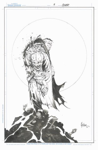 Spawn The Curse of Sherlee Johnson #9 Cover C Jonathan Glapion B&W Virgin