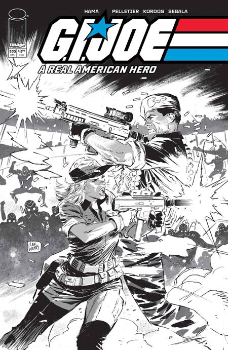 G.I. Joe: A Real American Hero #335 Cover B Lee Weeks B&W
