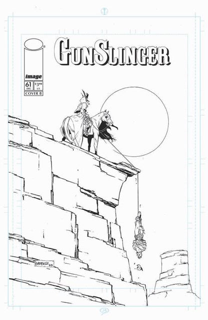 Gunslinger Spawn #61 Cover B Carlo Barberi B&W