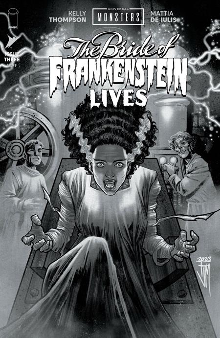 Universal Monsters: The Bride of Frankenstein Lives #3 (Of 4) Cover D 1:25 Francis Manapul Classic Horror B&W