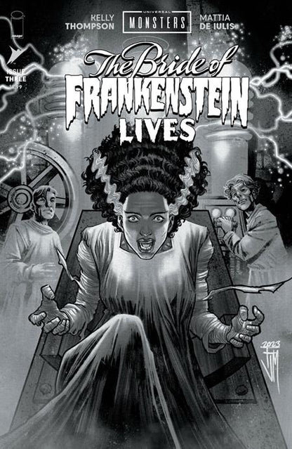 Universal Monsters: The Bride of Frankenstein Lives #3 (Of 4) Cover D 1:25 Francis Manapul Classic Horror B&W