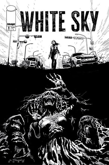 White Sky #8 Cover B Marcelo Frusin B&W