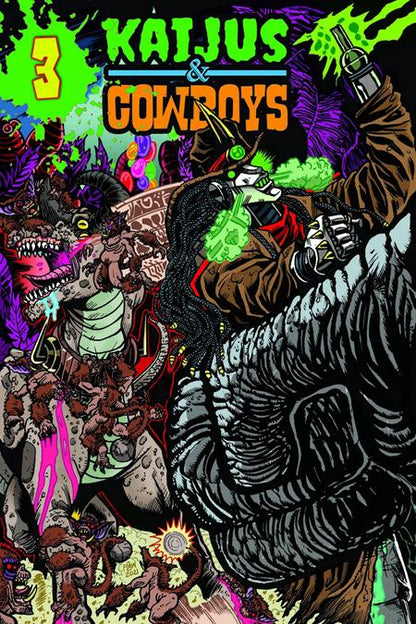Kaijus & Cowboys #3 (Of 12) Cover A Frankie B Washington