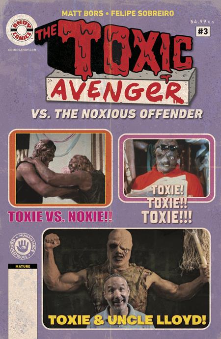The Toxic Avenger Vs. The Noxious Offender #3 (Of 5) Cover B 3 Copy Troma Photo Unlock