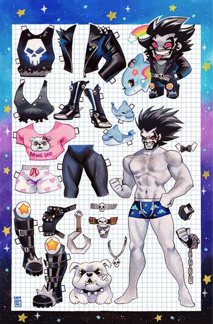 Lobo #11 Cover D Rian Gonzales Paper Doll Card Stock