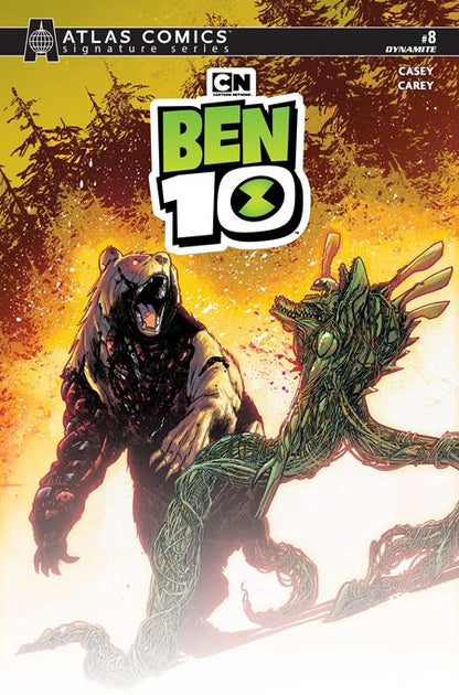 Ben 10 #8 Cover H Robert Carey Atlas Ed Signed by J. Casey