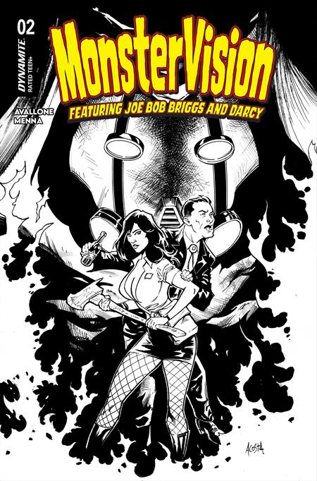 Monstervision Featuring Joe Bob Briggs And Darcy #2 Cover G 1:15 Dave Acosta Line Art