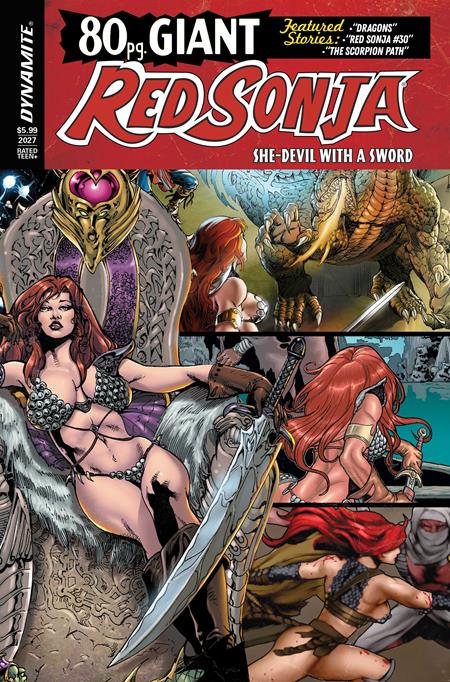 Red Sonja 80-Page Giant #1 Cover B Roberto Castro Retro