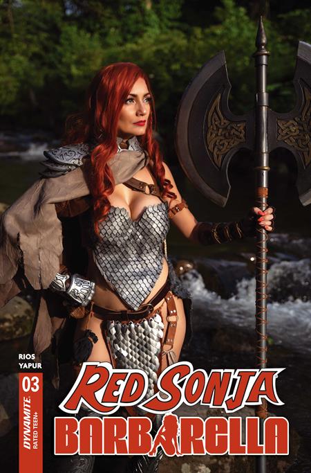 Red Sonja / Barbarella #3 Cover D Cosplay Ivy Red Sonja