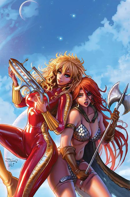 Red Sonja / Barbarella #3 Cover K 1:20 Collette Turner Virgin