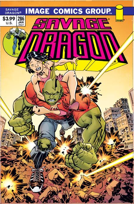 Savage Dragon #286 Cover B Erik Larsen 70s Throwback