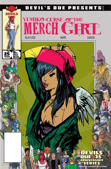 Devil's Due Presents: Yumiko: Curse of the Merch Girl #1 Cover C Jim Mahfood Josh Blaylock Homage