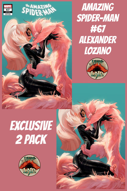 AMAZING SPIDER-MAN #67 ALEXANDER LOZANO EXCLUSIVE VARIANT SET - BLACK CAT