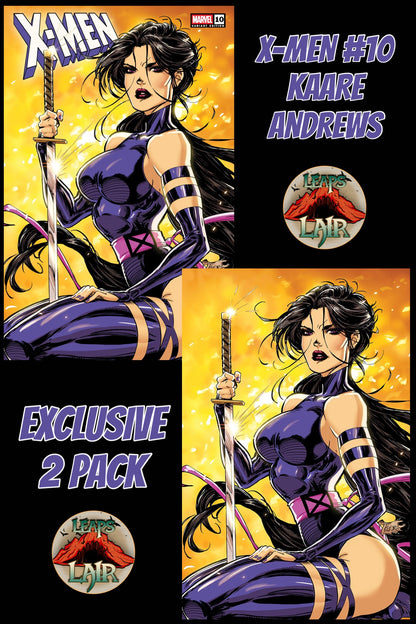 X-MEN #10 KAARE ANDREWS EXCLUSIVE VARIANT 2 PACK - PSYLOCKE