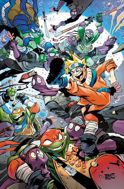 TEENAGE MUTANT NINJA TURTLES X NARUTO #3 BRETT BEAN VIRGIN VARIANT SET LTD 600