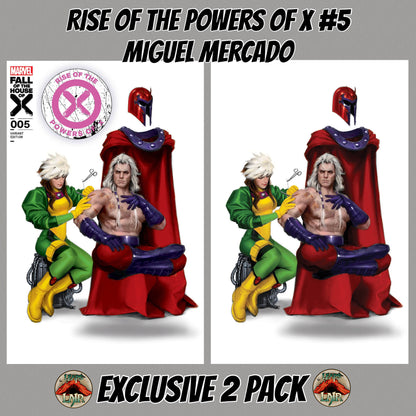 RISE OF THE POWERS OF X #5 MIGUEL MERCADO - ROGUE & MAGNETO EXCLUSIVE 2 PACK