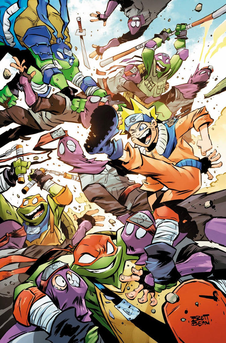 TEENAGE MUTANT NINJA TURTLES X NARUTO #3 BRETT BEAN DAYTIME VIRGIN VARIANT LTD 600