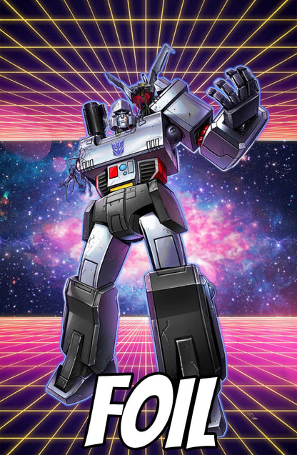 TRANSFTRANSFORMERS #19 RAYMOND GAY 80S RETRO MEGATRON VIRGIN & FOIL VARIANT SET LTD 750