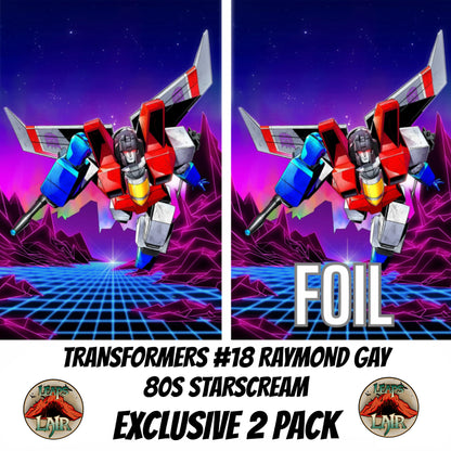 TRANSFORMERS #18 RAYMOND GAY 80s STARSCREAM VIRGIN VARIANT SET LTD 750