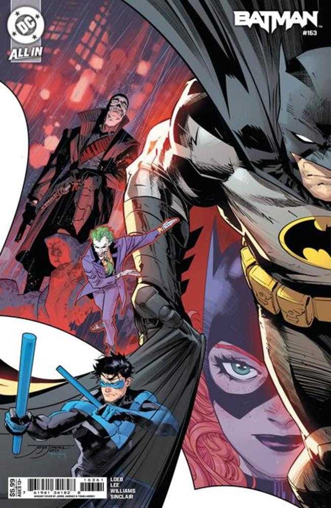 Comic book cover of 'Batman #163 Cover J Jorge Jimenez Connecting Card Stock Variant'