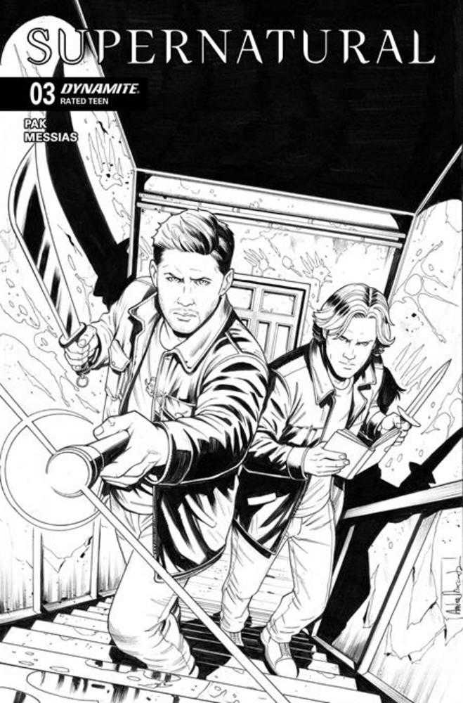 Supernatural #3 Cover F 1 in 10 Andrea Broccardo Line Art Variant