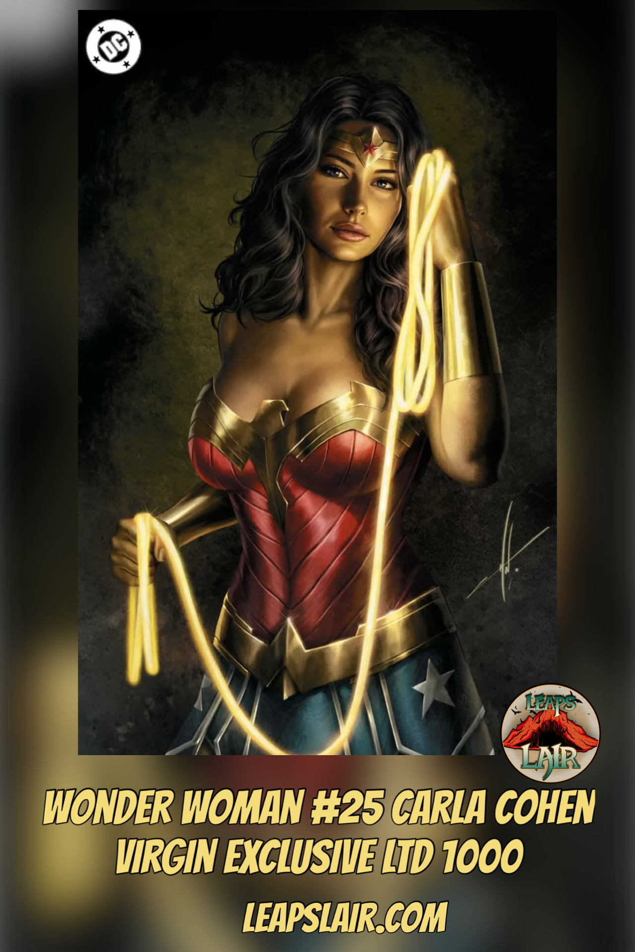 Wonder Woman #25 Carla Cohen Exclusive Virgin Variant cover