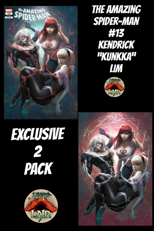 The Amazing Spider-Man #13 Kendrick “Kunkka” Lim Virgin & Variant Exclusive 2PK- Presale 10/1 🔑1st Appearance of Intergalactic Spider-Man LTD 1000