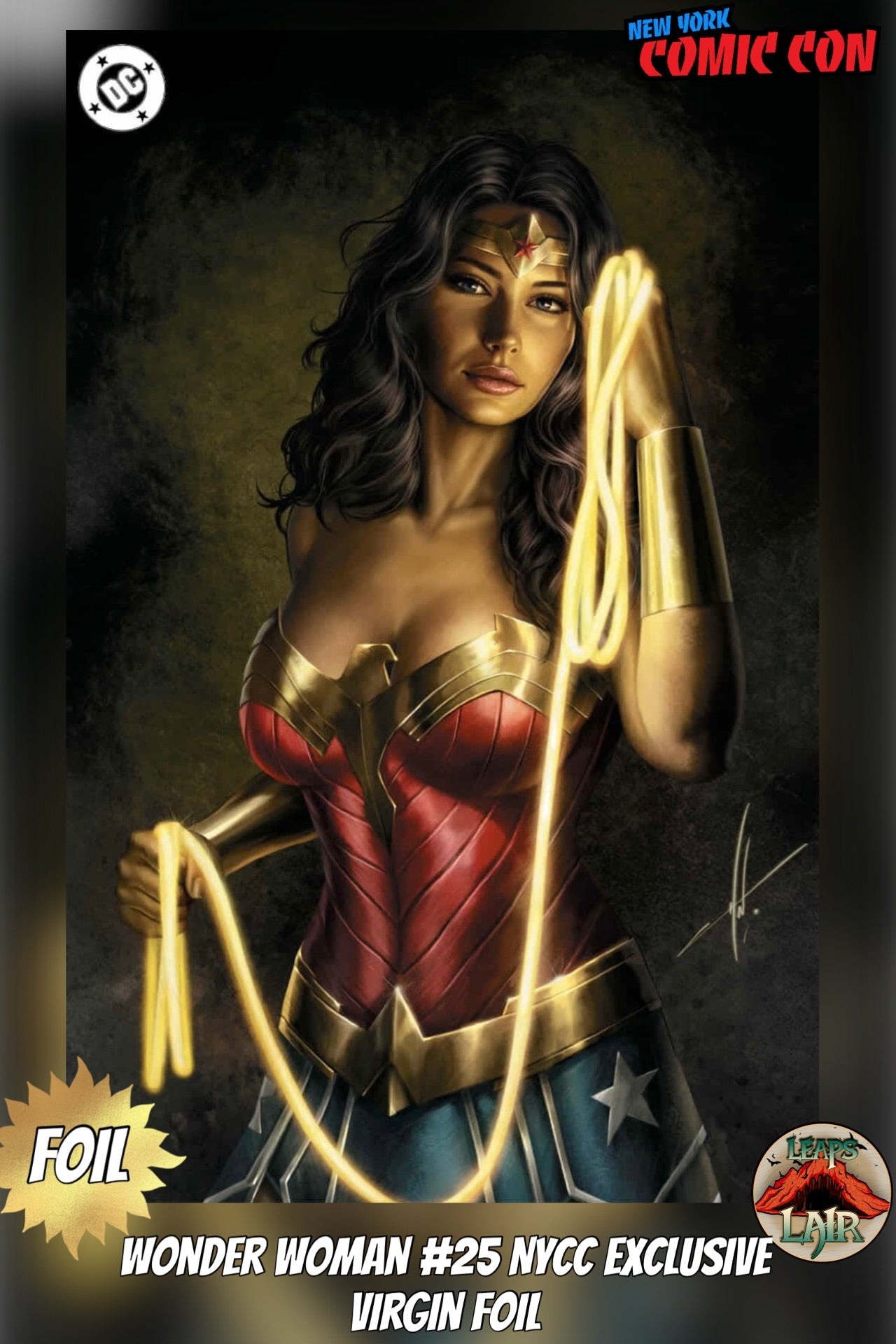 Wonder Woman #25 Carla Cohen NYCC Exclusive Foil Virgin cover