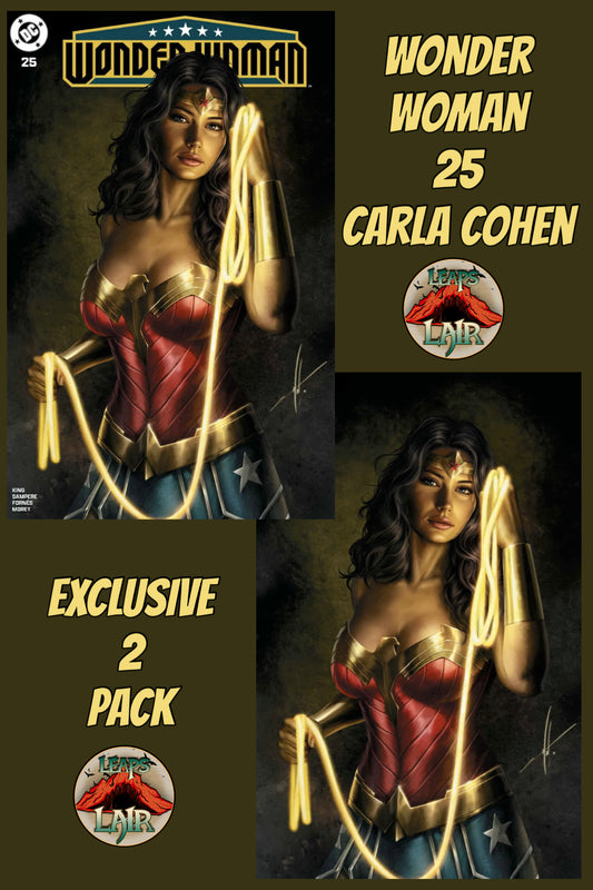 Wonder Woman #25 – Carla Cohen Exclusive Virgin & Variant -2PK