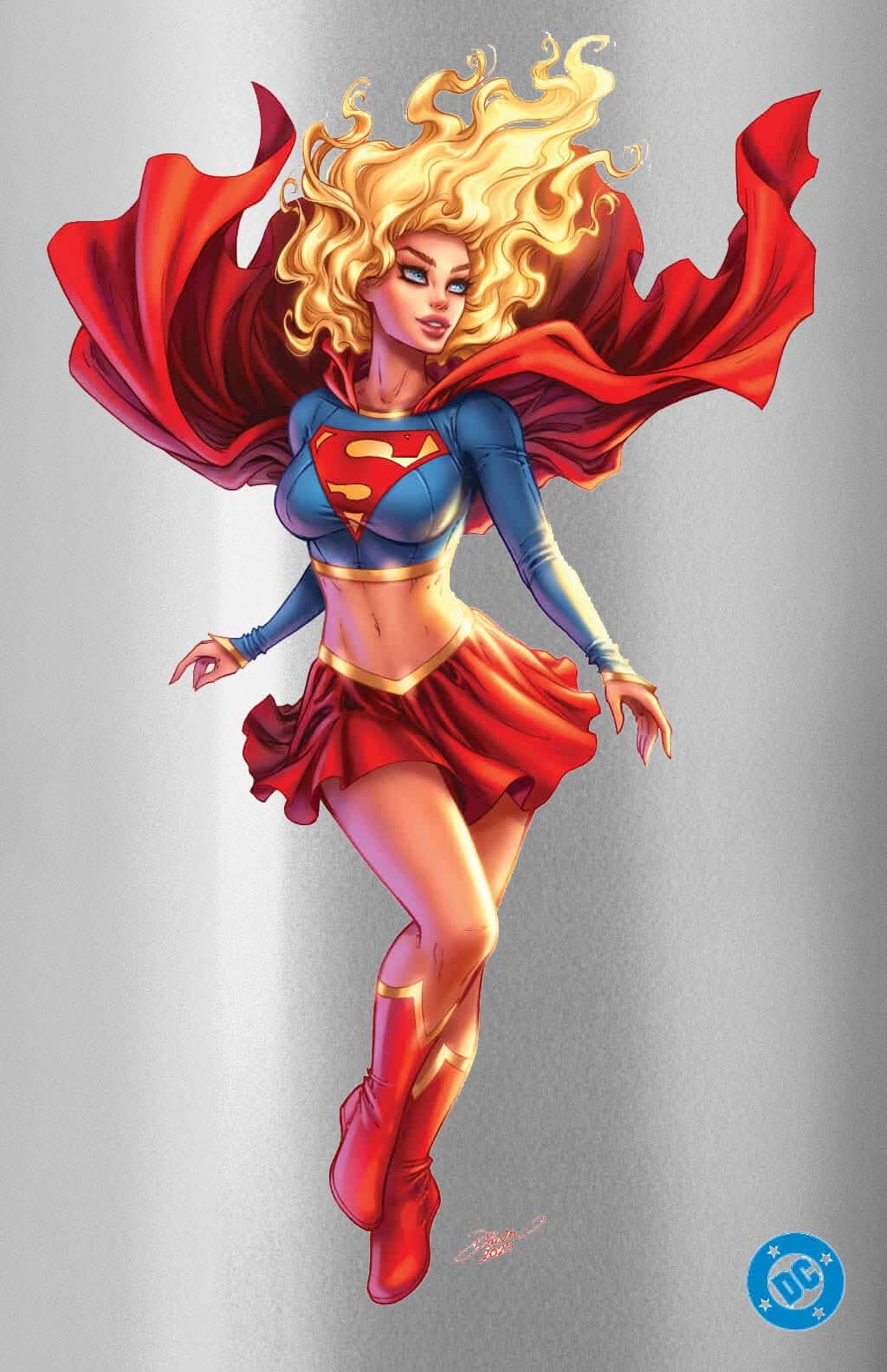 ACTION COMICS #252 Facsimile Signed McTeigue Virgin Spot Foil 1st Supergirl