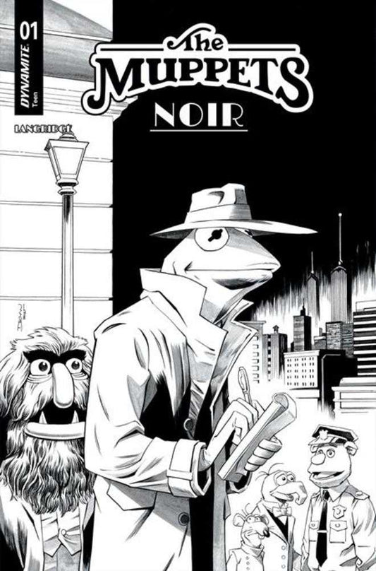 Muppets Noir #1 Cover F 1 in 10 Declan Shalvey Line Art Variant PRESALE 2/18