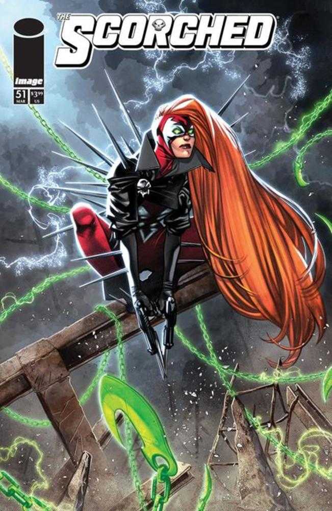 Comic book cover of 'Spawn Scorched #51 Cover A Ig Guara'