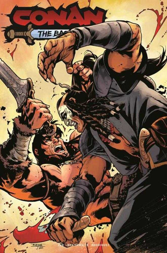 Comic book cover of 'Conan The Barbarian #31 Cover A Mahmud Asrar'