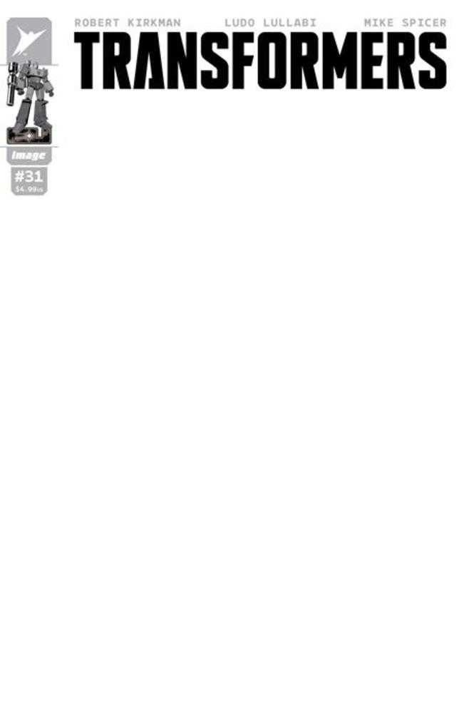 Transformers #31 Cover G Blank Sketch Variant PRESALE 4/8