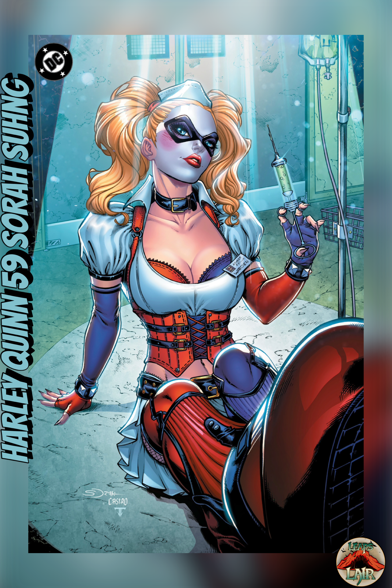 Harley Quinn #59 Sorah Suhng 2-Pack Exclusive LeapsLair Trade + Virgin