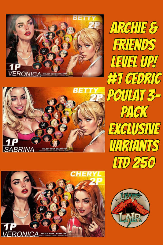 Archie & Friends Level Up! #1 Cedric Poulat 3-Pack Exclusive Variants LTD 250