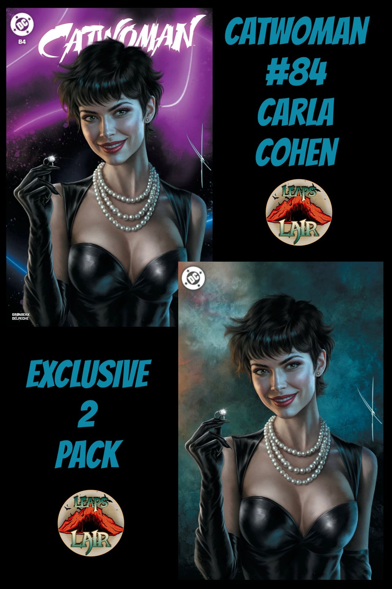 Catwoman #84 Carla Cohen Exclusive Trade and Virgin 2-Pack
