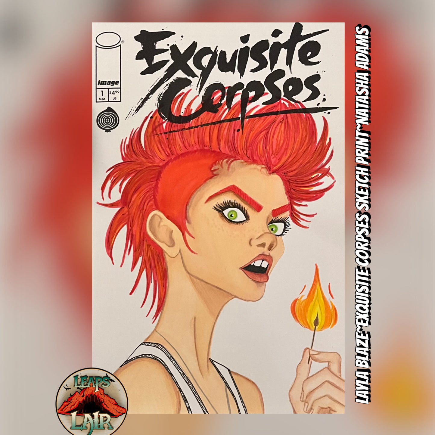 EXQUISITE CORPSES ~LAYLA BLAZE SKETCH PRINT~NATASHA ADAMS