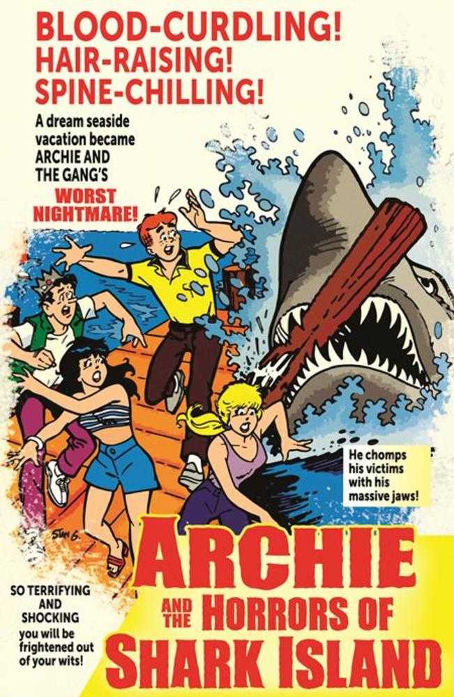 Archies TV Laugh Out #79 Facsimile Edition Cover B Stan Goldberg Jaws Parody Movie Poster Variant PRESALE 5/27