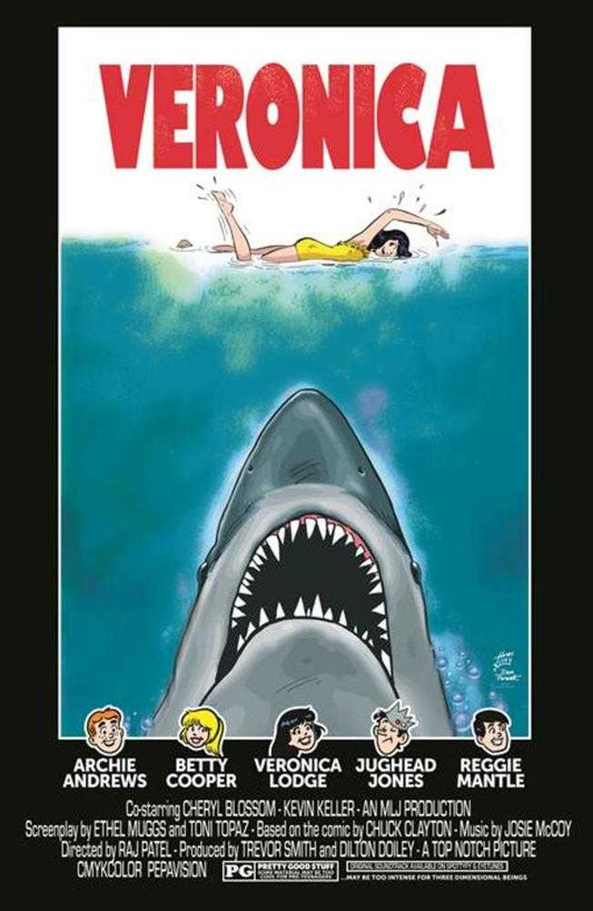 Comic book cover of 'Archies TV Laugh Out #79 Facsimile Edition Cover C Dan Parent Movie Poster Foil Variant Limited To 1000 Copies'