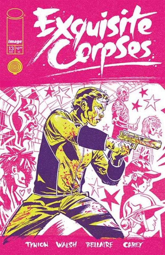 Comic book cover of 'Exquisite Corpses #13 Cover C Michael Walsh Polybagged & Collectible Card Variant'